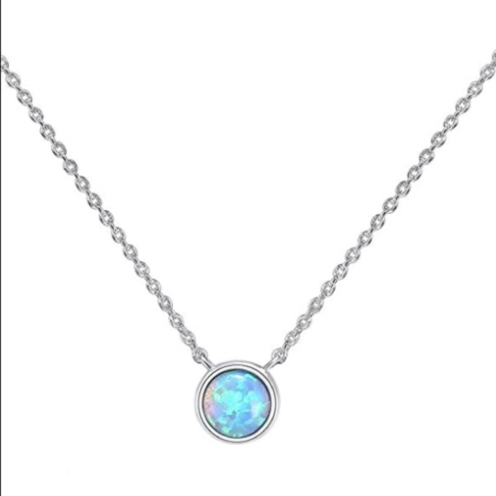 Swarovski 14k Gold Opal Pendant Necklace Women - Picture 3 of 9